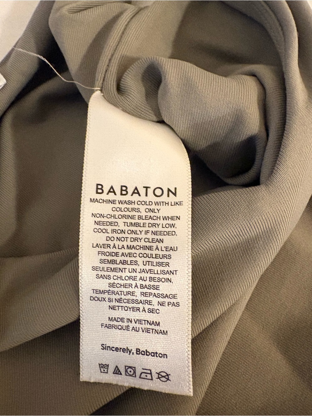 Aritzia Babaton Olive Green V Neck Tank Bodysuit - Picture 4 of 5